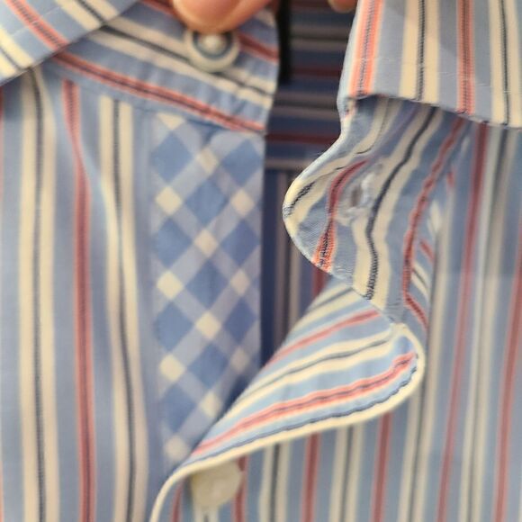 Tailorbyrd striped long sleeve button down - Picture 4 of 6